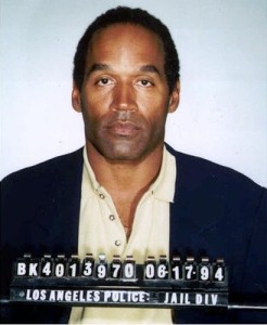 O.J. Simpson's 1994 mug shot from the Los Angeles police department. (Public Domain)