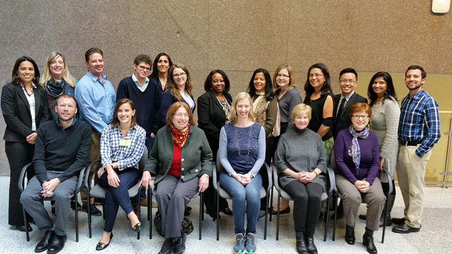 Participants in the Cancer Reporting Fellowship co-sponsored by the National Institutes of Health and the Association of Health Care Journalists in 2016.